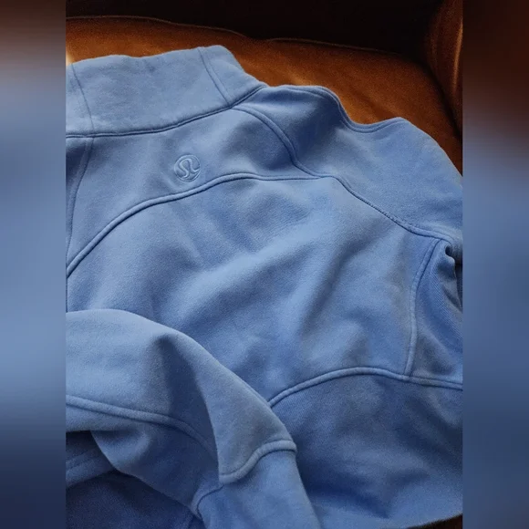 Lululemon Scuba Oversized Funnel Neck Aero Blue Half-Zip Pullover XS